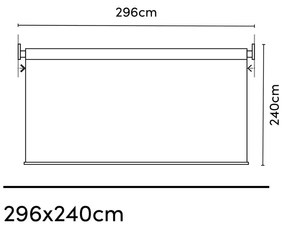 Platinum Nesling Coolfit rolgordijn 296x240 cm zand