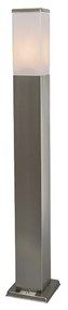 Smart buitenlamp 80 cm staal incl. Wifi P45 - Malios