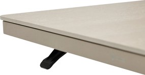 Tuintafel   90 x 90 cm  Zand/Beige   Tivano in hoogte verstelbare