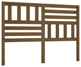 vidaXL Hoofdbord 126x4x100 cm massief grenenhout honingbruin