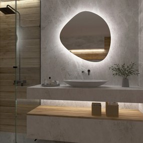 Atypische spiegel met LED-verlichting G5