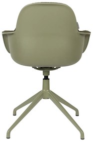 Zuiver Albert Kuip Swivel Groene Draaistoel Met Armleuningen