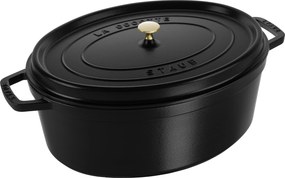Staub La Cocotte Cocotte 33 cm / 6,75 l, Ovaal, Zwart - La Cocotte - Staub