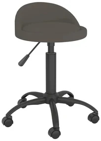 vidaXL Eetkamerstoelen draaibaar 4 st fluweel donkergrijs