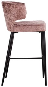 Richmond Interiors Taylor Hoge Barstoel Zachte Fusion Stof Roze