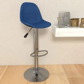 vidaXL Barkruk stof blauw