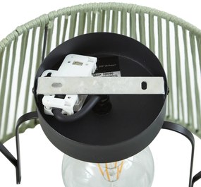 Japandi buiten plafondlamp met groen touw IP54 - Jayla