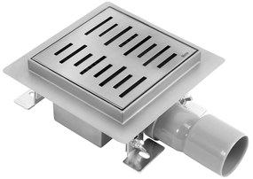 Lineaire afvoer REA Line Brush Steel 15x15