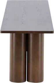 Bank Met Cilindervormige Poten Mocca