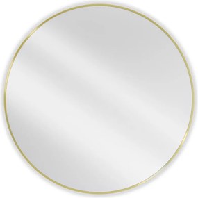 Mexen Loft ronde badkamer spiegel 100 cm, gouden lijst - 9850-100-100-000-50