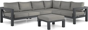 Hoek loungeset 6 personen Aluminium Grijs  Lifestyle Garden Furniture Luca