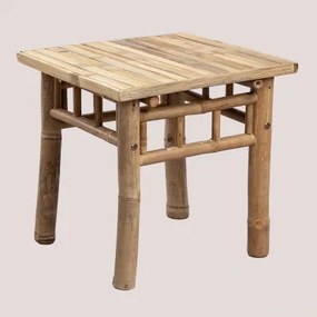 Jamaik Vierkante Bijzettafel Voor De Tuin 45x45 Cm Van Bamboe Bamboe - Sklum