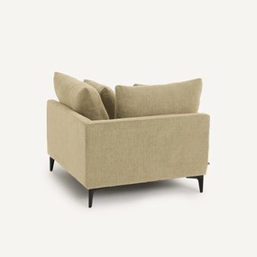 Hoekbank van gevlochten polyester, MODERNISTE, ontwerp Emmanuel Gallina