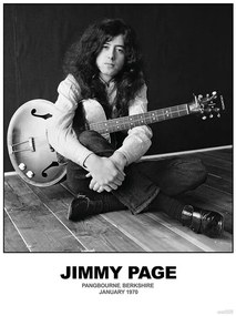 Poster Jimmy Page - January 1970 Berkshire, (59.4 x 84.1 cm)