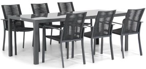 Tuinset 6 personen 210 cm Rope Grijs Santika Furniture Santika