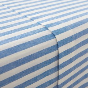 Plat laken in katoen, blauw, Soizic