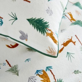 Kussensloop voor kinderen, flanel, dierenprint, GRIZZLY