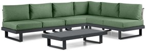 Hoek loungeset 6 personen Aluminium Grijs Lifestyle Garden Furniture Lorenzo