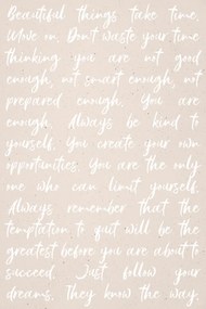 Ilustratie Words of Wisdom - You Are Enough, uplusmestudio