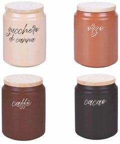 Set van 4 potten Shades of Chocolate | Villa D'Este Home Tivoli