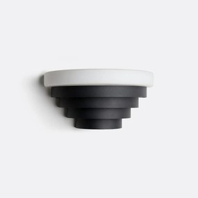 Wandlamp van ijzer en opaline, STERS