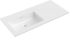 Mexen Otis ingebouwde wastafel links 101 x 46,5 cm, witte glans - 25181000L