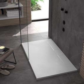 Douchebak Rea Bazalt long White  80x100