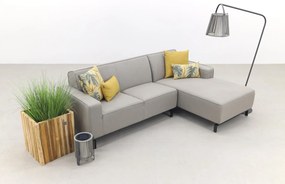 Boavista Sunbrella loungebank chaise longue - Nature Grey - 2-delig - links