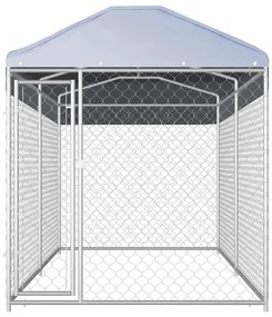 vidaXL Hondenkennel voor buiten met dak 382x192x225 m