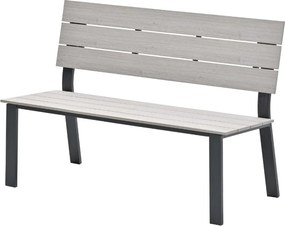 Garden Impressions Ellen parkbank donker grijs - light teak Vironwood