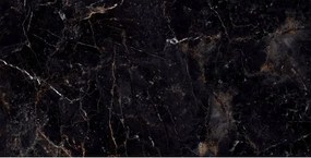 Mexen Champion Zwart geglazuurde gerectificeerde G1-tegel, vloer- en wandtegel 120 x 60 cm, hoge glans - TL202-120-060-00