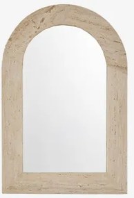 Natuurstenen Wandspiegel Alune 60 X 90 Cm & Travertijn - Sklum
