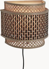 Wandlamp Bhutan van bamboehout