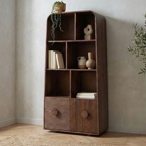 Open Kast Hoog Met Ronde Hoeken - 85x40x170cm.