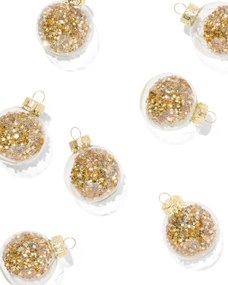 HEMA Kerstballen Glas Ø4cm Goud - 9 Stuks (goud)