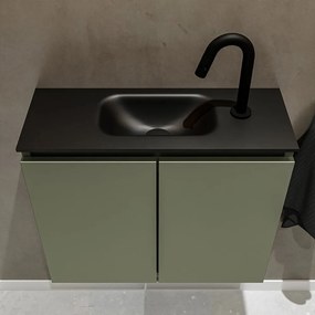 Mondiaz Ture 60cm toiletmeubel army met wastafel urban midden 1 kraangat
