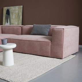 Bank Oud Roze Met Chaise Longue Links