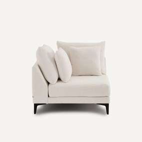 Hoekbank in polyester canvas, MODERNISTE, ontwerp van Emmanuel Gallina