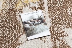 Tapijt MEFE modern 8731 Rosette vintage gewreven  - Structureel,  twee poolhoogte ,  beige