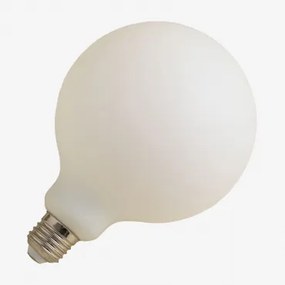 LED Lamp E27 G125 10W Opaal Warm wit 2800K - Sklum