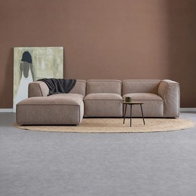 Hoekbank Links Beige