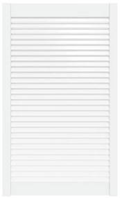 vidaXL Louvredeur 99,3x59,4 cm massief grenenhout wit