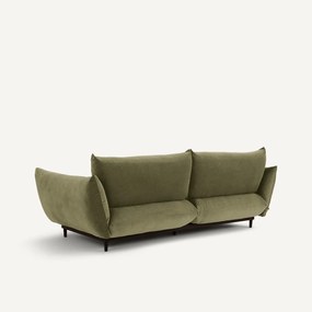 3-zits bank, stoned fluweel, VITORIA