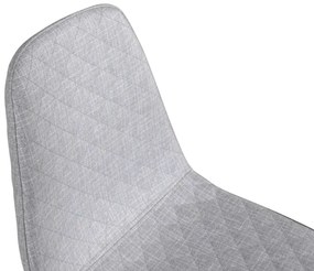 Jörn Eetkamerstoel - Kelsey - Lichtgrijs - Fluweel - Jörn