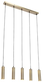 Moderne hanglamp brons 5-lichts - Jeana