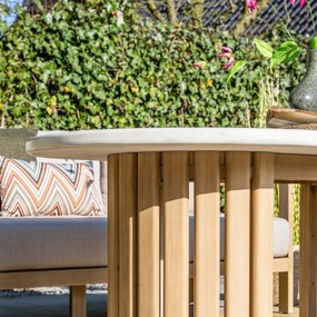 Garden Impressions Sirocco lounge dining tafel 170x100xH68 - grey sand