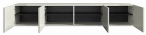 Zwevend Tv-meubel Wit 194 Cm - 194x35.5x35cm.