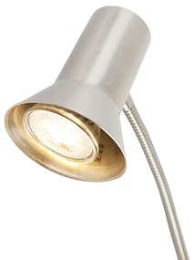 Wandlamp staal met flexarm - Karin flex Design, Modern, Retro GU10 Binnenverlichting Lamp