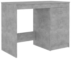 vidaXL Bureau 100x50x76 cm bewerkt hout betongrijs