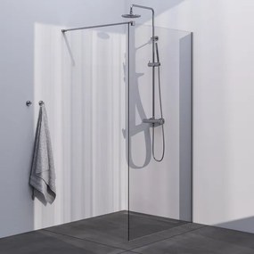 BRAUER Season Inloopdouche - helder glas - 100x200cm - geborsteld RVS GS-SEIC1H100200NG